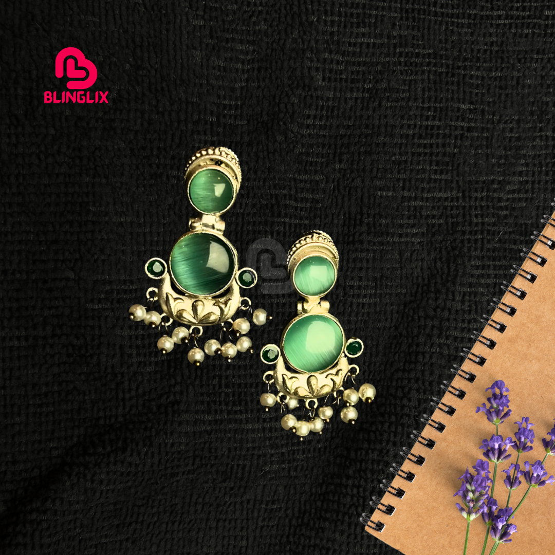 Jaipuri Charm Combo – Set of 4 Handpicked Oxidized Earrings